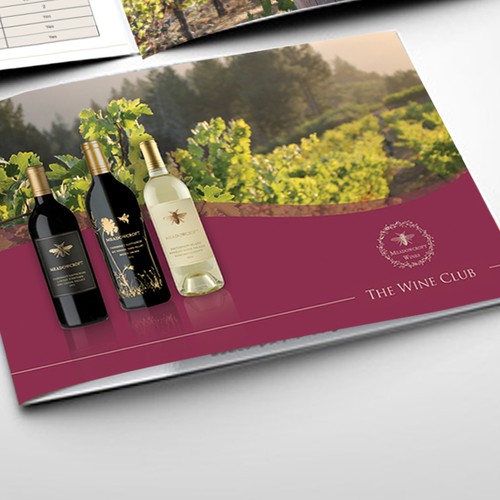 Cheers to Wine! Design a wine club application. Brochure contest