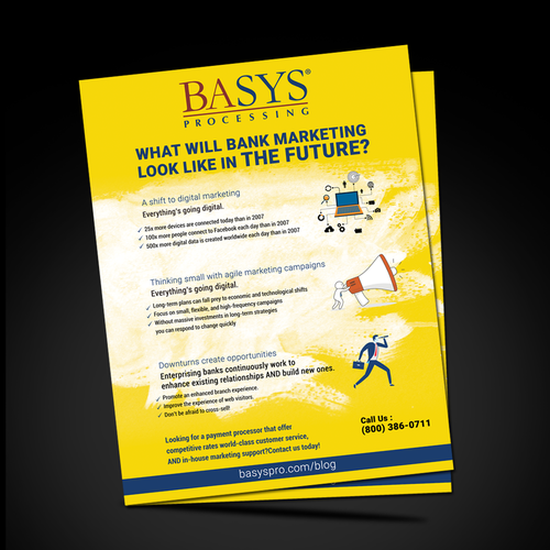 Flyer on the Future of Bank Marketing Design by Mac88graphic
