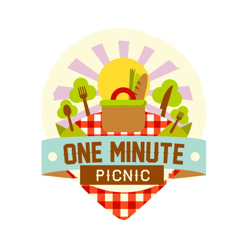 logo for one minute picnic Logo design contest