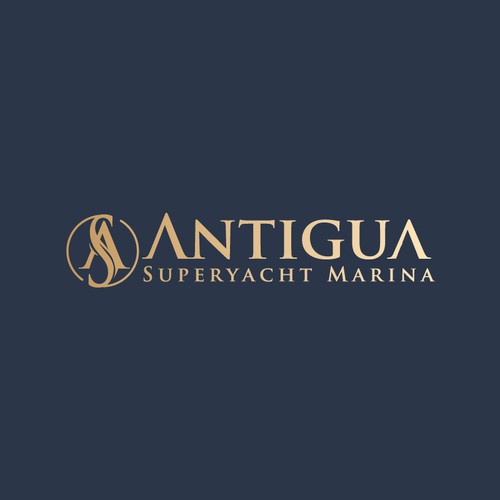 Logo for Antigua Superyacht Marina Design by JosH.Creative™