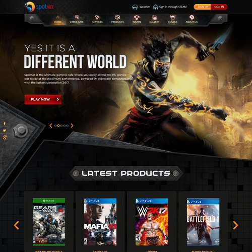 Spotnet website Design von ♔Mecolvin™