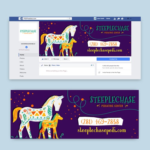 Pediatric Clinic Facebook Cover Art!!! Design by Neha Shrimal