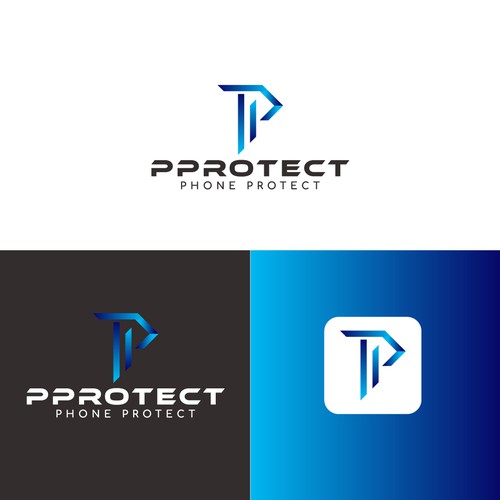 PPROTECT (Phone protect logo) (mobile cases and screen protectors) Design by DESIGN_TWE