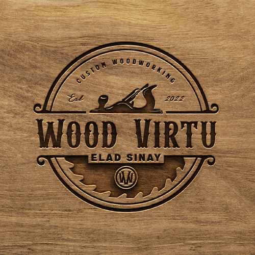 Design design a custom modern woodworking logo di >>Jelena<<