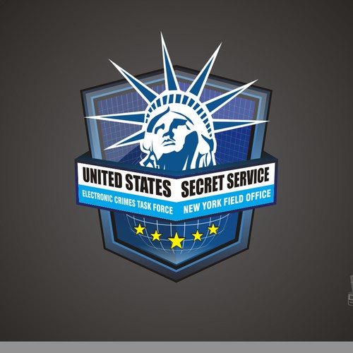 logo for United States Secret Service (New York Field Office) Electronic Crimes Task Force Design von ww studio