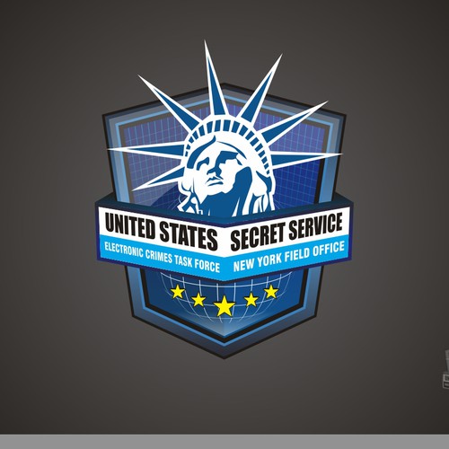 logo for United States Secret Service (New York Field Office) Electronic Crimes Task Force Diseño de ww studio