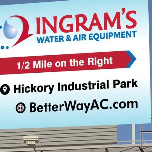 Design an eyecatching Billboard for a leading HVAC Company Signage