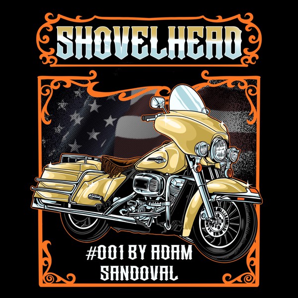 Design by middleeye666 titled "Illustration harley davidson"