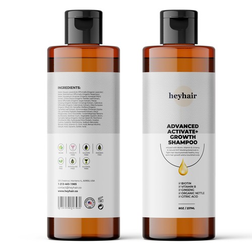 Minimalistic Package Branding Design for a Cosmetic Hair Care Line - ONE PRODUCT Design by Qalandar