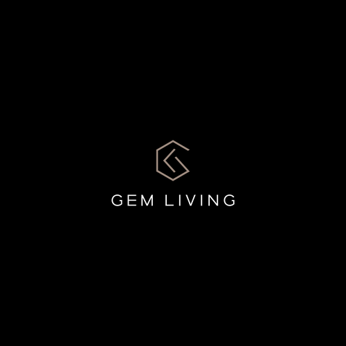 Geometrical, minimalist, modern brand design for Gem Living Design by restuart™