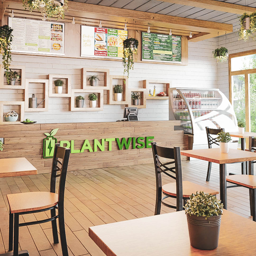 3D Rendering Concept Design for Healthy Restaurant Design by Artifictial