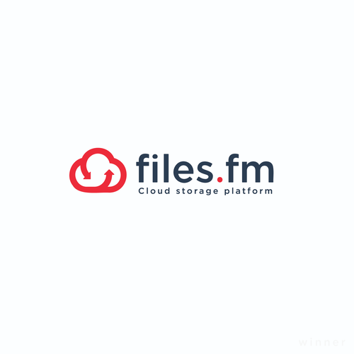 Files.fm logo and brand refresh for cloud storage platform Design by Saber Design