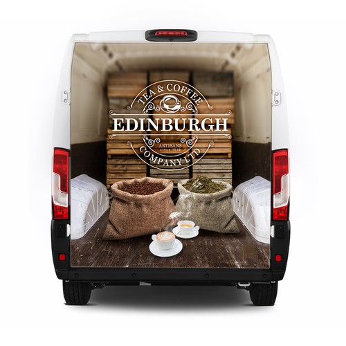 Design a show stopping Van Wrap for Edinburgh Tea and Coffee Co. Design by digital.ian