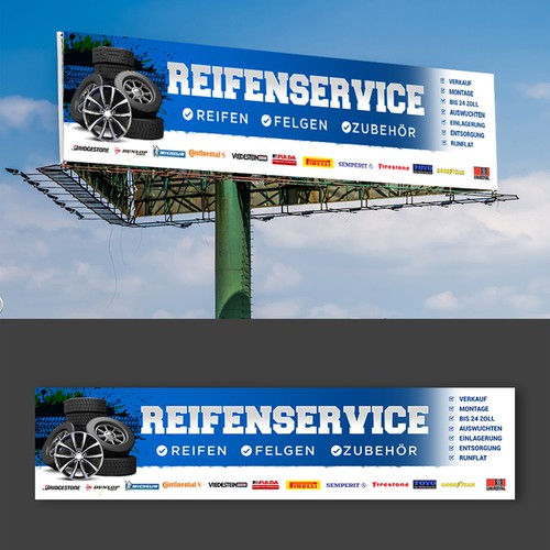 Firestone Reifen wasserdicht 550gsm Klasse PVC Banner Garage Werkstatt Banner 
