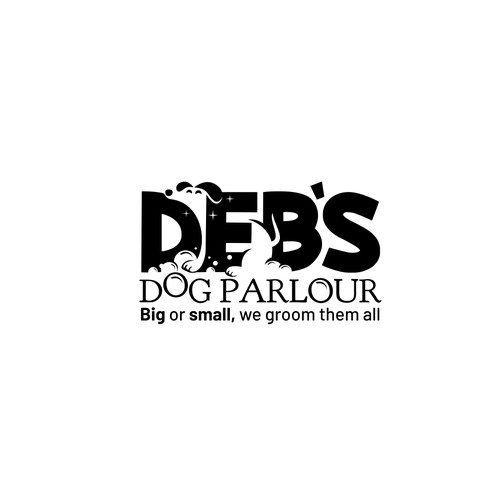 clean, fun lines incorporating dogs for grooming Design by Nelli Designer