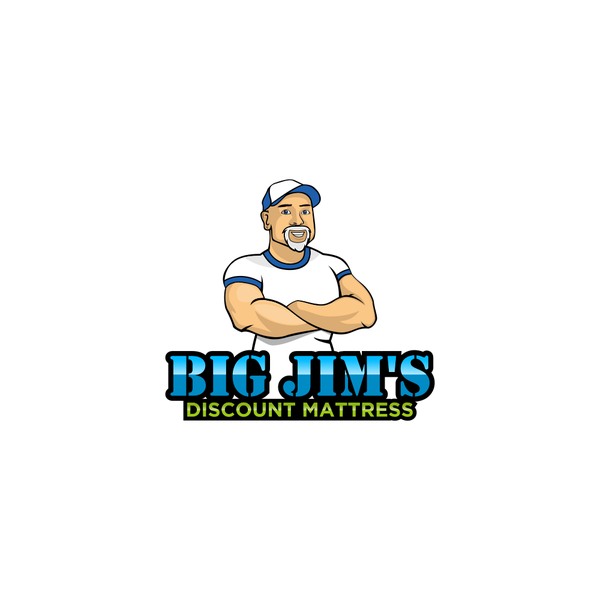 Design by E. F. A titled "Big Jim's Discount Mattress"