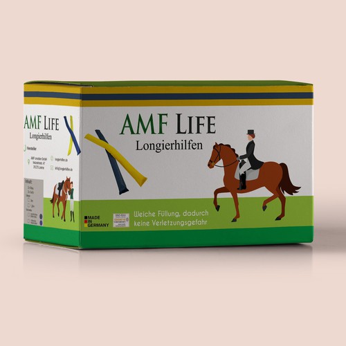 Verpackungskarton für Longierhilfen (Pferde) / Shipping carton for Lungeing bars (horse training)