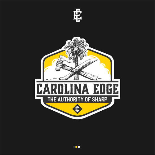 A retro / edgy logo for a mobile sharpening service called Carolina Edge Design by sikelwesi