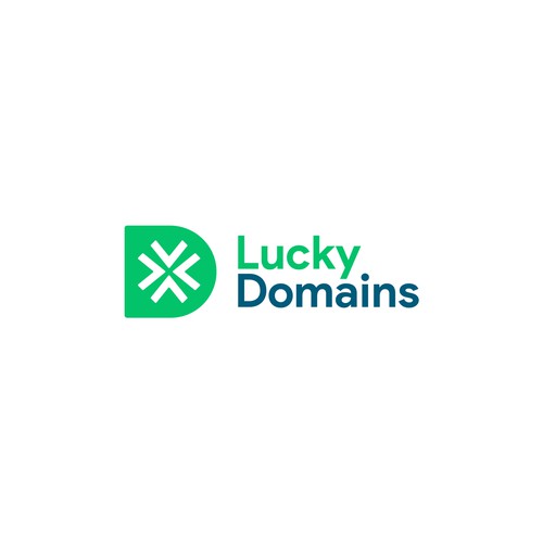 Design a logo and business card for LuckyDomains.io Design by Luckart.id