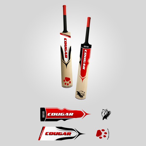 Design a Cricket Bat label for Cougar Cricket Réalisé par DarkDesign Studio
