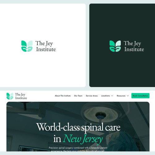 "Logo design for modern spinal institute" winning Logo & brand guide