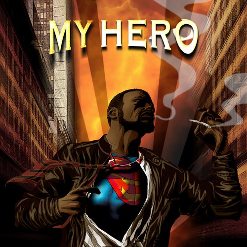 Create a Superhero graphic novel cover for a dramatic novel Design réalisé par buzzart