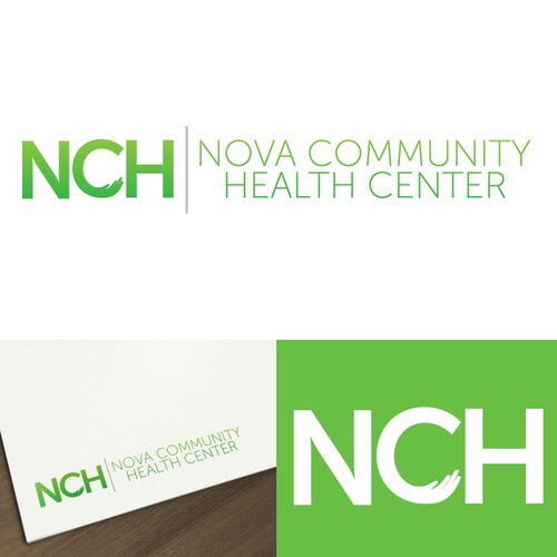 logo for NCH Northern Virginia Community Health Diseño de minucosminu