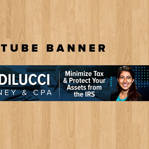 Simple and Professional Tax Law YouTube Banner Design by Graphics House