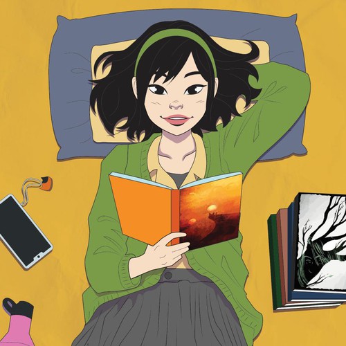 Graphic Novel Character - promoting reading in libraries Design by rendyalazhar