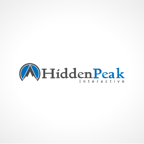 Logo for HiddenPeak Interactive Réalisé par Madink Studio