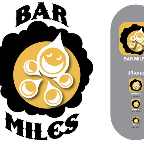 "Bar Miles" needs a logo and potential follow-on work! Design by SIX TOES DESIGNS