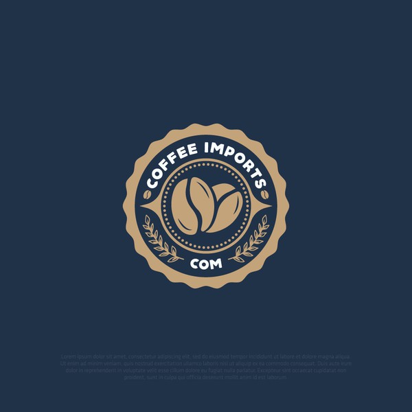 Design by Ryan Rahadiansyah titled "Coffee Imports"