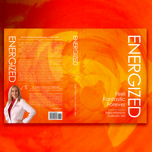 Design a New York Times Bestseller E-book and book cover for my book: Energized Design by Wizdiz
