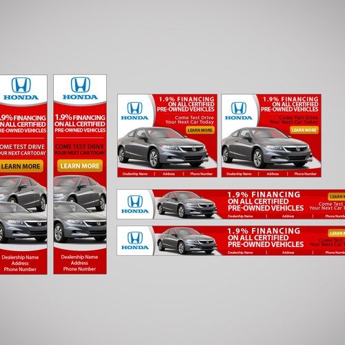 Create banner ads across automotive brands (Multiple winners!) Design von renzindesigns