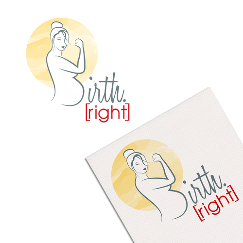 Create an awesome, noticeable and approachable logo for birth.right Design by Mihaela♡