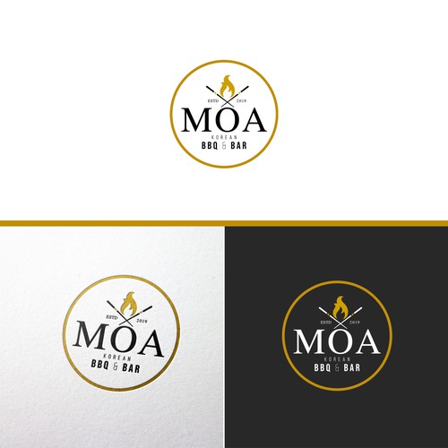 Korean BBQ & Bar Logo Design Design by BRANDWER