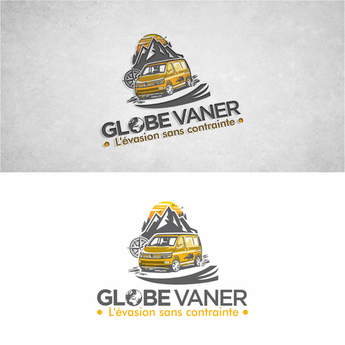 "Globe VANer cherche un logo attractif,  qui appelle au voyage, à la nature et à la liberté" winning Logo design
