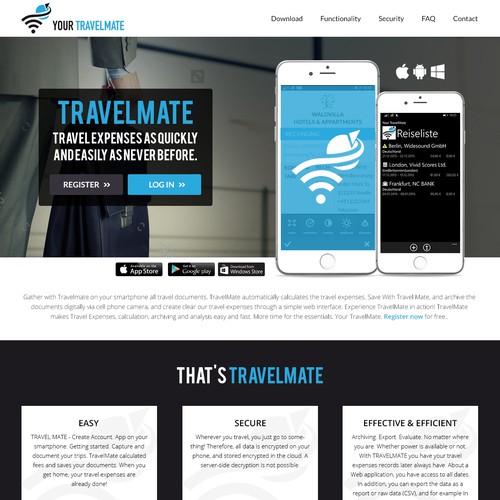 Landing page design contest entry by Atul-Arts