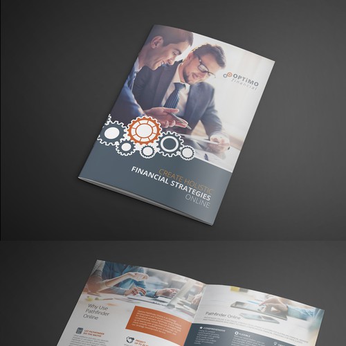 Design a brochure for a fintech startup company Design by Arttero