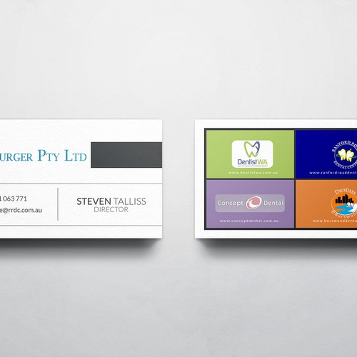 create professional cards for our dental business Design by RERUMSOL