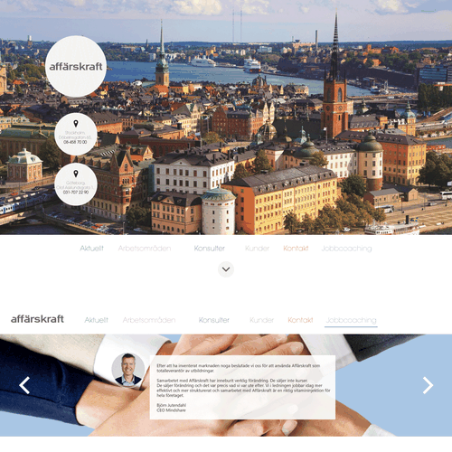 Help Affärskraft  with a new website design