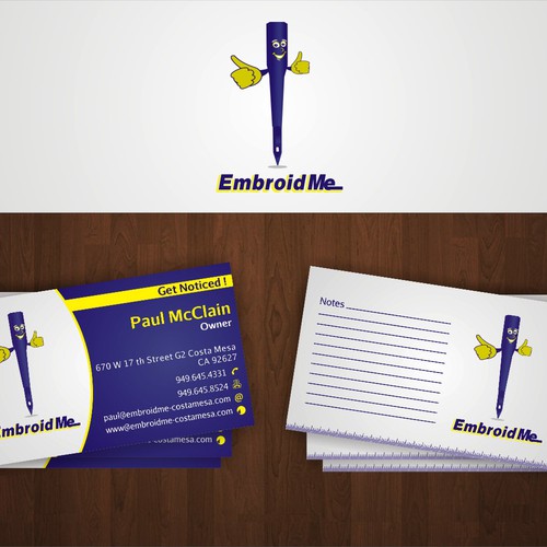 New stationery wanted for EmbroidMe  デザイン by Spectr