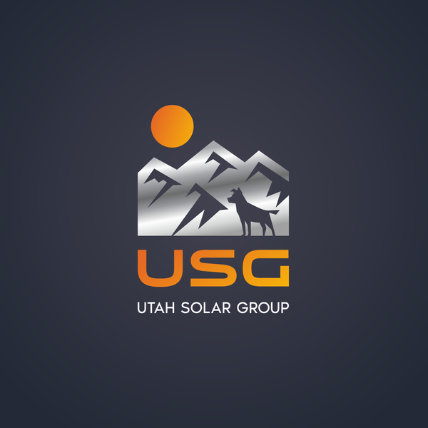 Logo for a solar panel company
