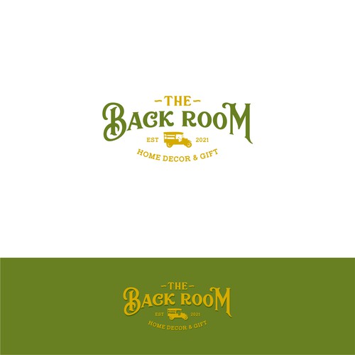 "The Back Room" logo contest for a masculine room in a home decor and gift shop Design by MagicalMysteryCat