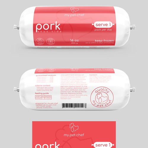 Premium Fresh Dog Food Design by Totoya