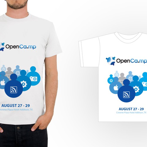 Design di 1,000 OpenCamp Blog-stars Will Wear YOUR T-Shirt Design! di NaZaZ