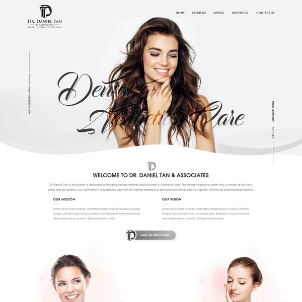 Please design a website that is sleek and interesting. No typical dental/medical web