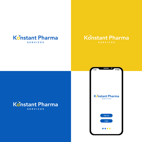 Konstant Pharma Logo Design by Lembayung Jingga™
