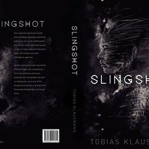Book cover for SF novel "Slingshot" デザイン by ilustreishon