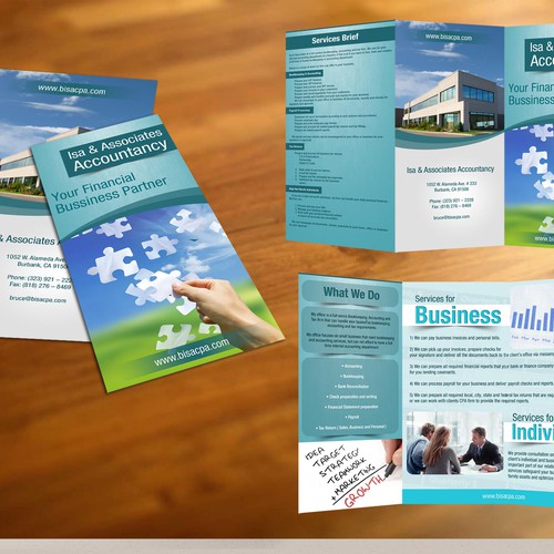 New brochure design wanted for Isa and Associates Accountancy ...